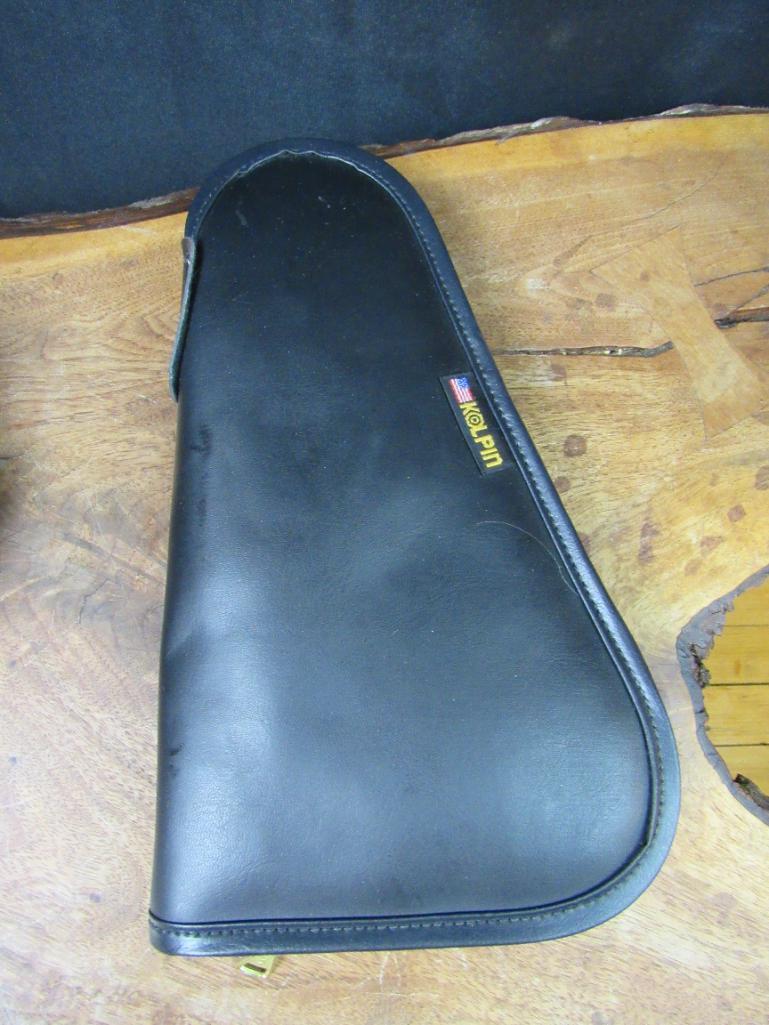 Nice Lot of Pistol Leather Holsters & Soft Zippered Cases