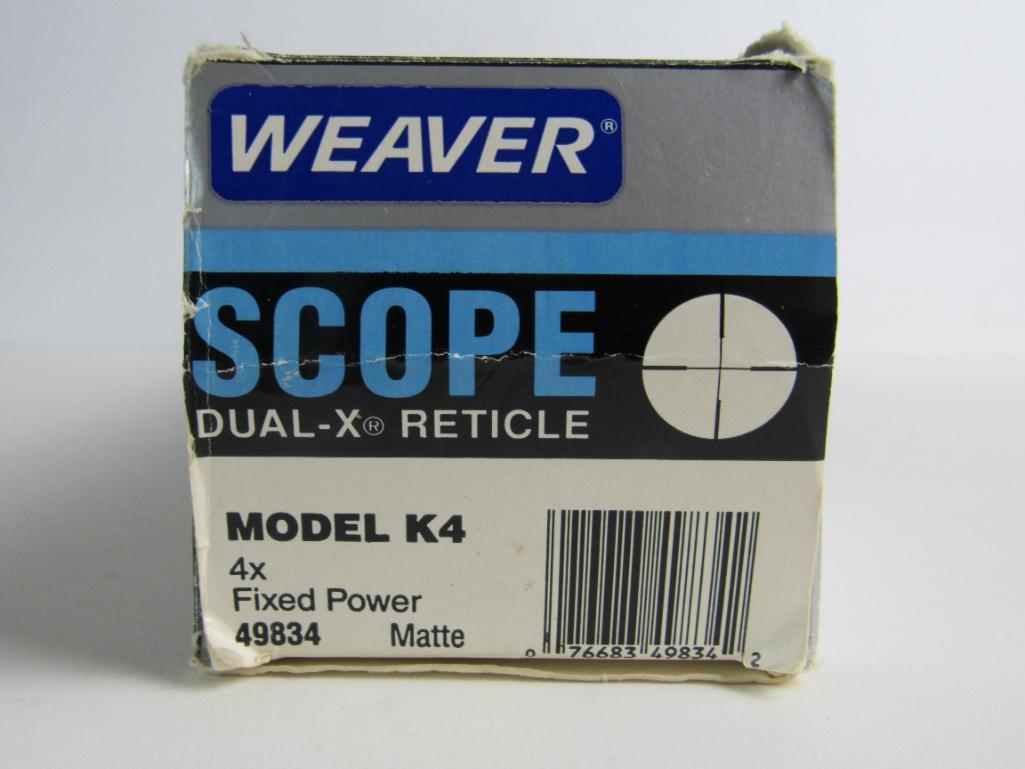 Weaver Model K4 Rifle Scope 4x