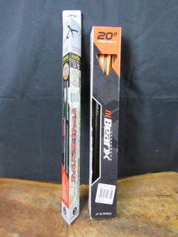 (2) Nos New Packs Crossbow 20" Carbon Arrows. (9 Total) Bear & Maxima