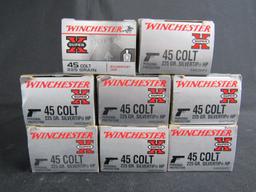 45 Colt Ammo- 8 Full Boxes Winchester SUPER-X (200 Rounds Total)