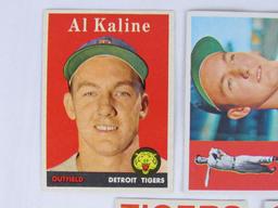 Al Kaline Topps Lot- 1958, 1960, 1963, 1964, 1965