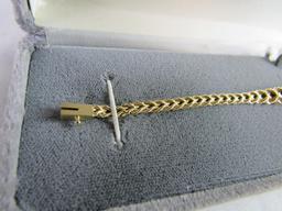 Beautiful 14k Gold & Diamond Rope Bracelet