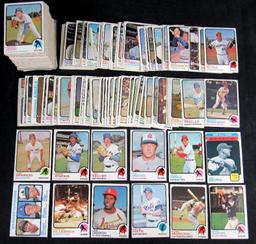 1973 Topps Baseball Lot (250+) with Stars- Mays, Aaron+