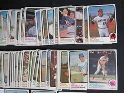 1973 Topps Baseball Lot (250+) with Stars- Mays, Aaron+