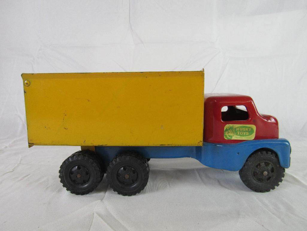 Antique Husky Toys 12" Pressed Steel Dump Truck