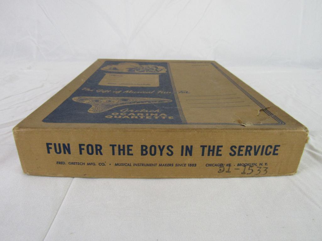 Excellent WWII Era Gretsch Ocarina Boxed Set