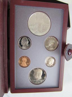 1984 US Mint Olympic Prestige 6 Coin Set w/ Silver Dollar & Half