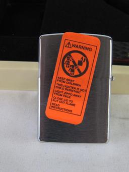 2000 Zippo Case XX American Eagle Trapper Knife / Lighter Scrimshaw Box Set #171/500