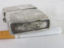 Signed Islands of Japan Sterling Silver Lighter