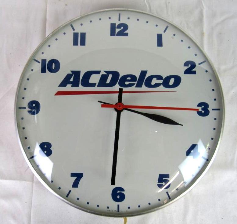 Vintage AC Delco Pam Style Bubble Clock 12"