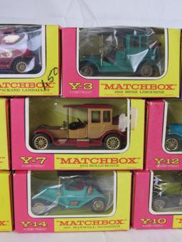 Lot (14) Vintage 1970's Matchbox Models of Yesteryear Diecast MIB
