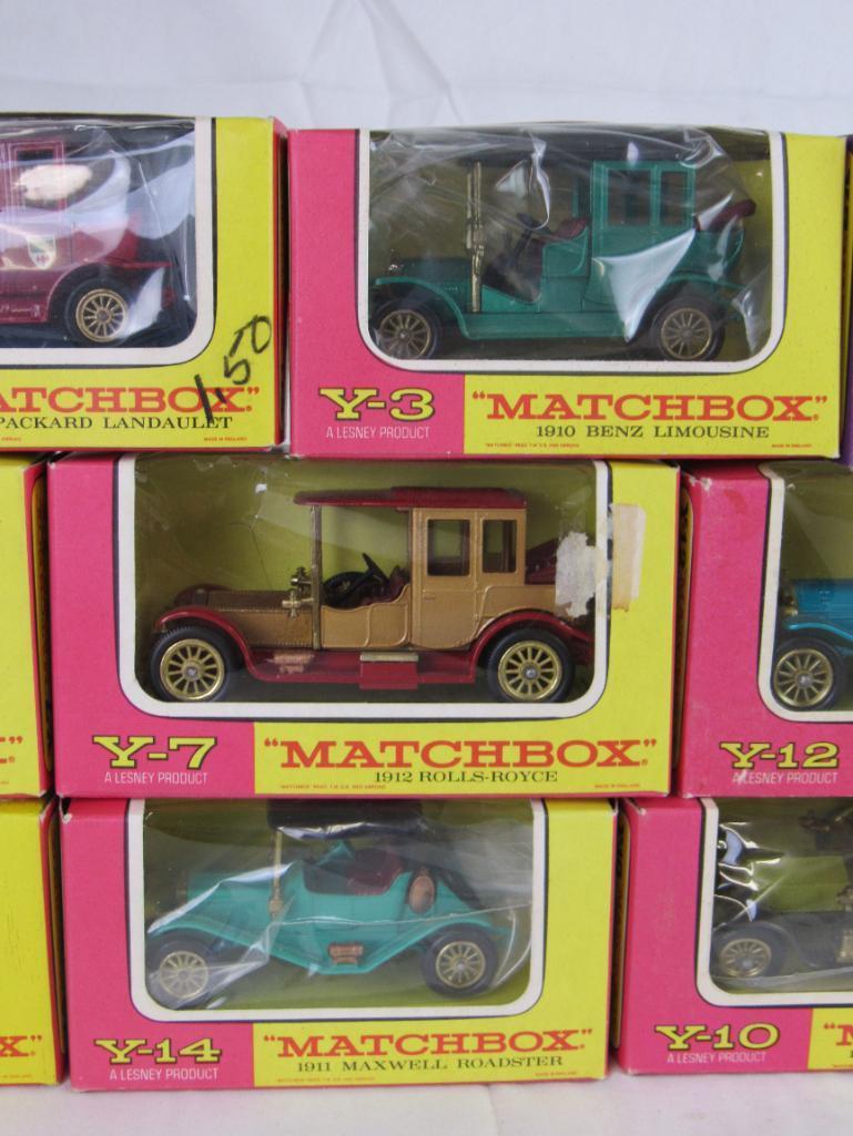 Lot (14) Vintage 1970's Matchbox Models of Yesteryear Diecast MIB