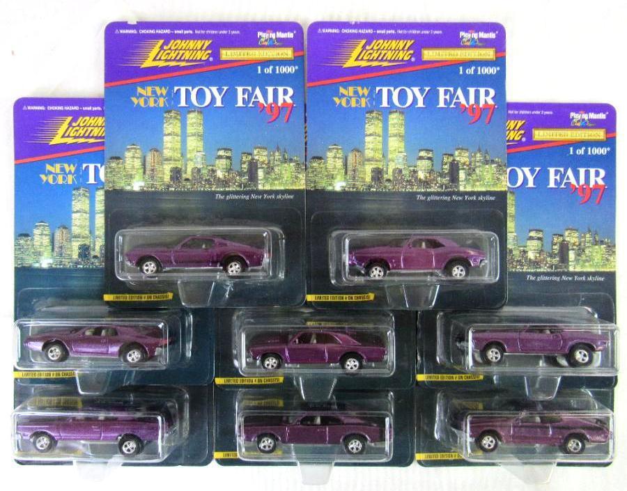 Lot (8) Johnny Lightning 1997 Toy Fair Purple Firebird / Ltd. Edition of 1,000