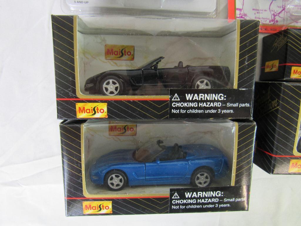 Grouping of Asst. Diecast- Corgi Volkswagen Bus, Dinky, Maisto, Road Champs