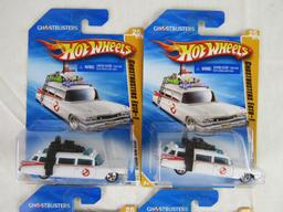 Lot (4) Hot Wheels 2010 New Models Ghostbusters Ecto-1 Sealed