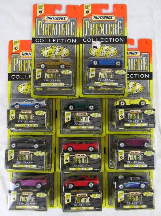 Lot (11) 1995 Matchbox 1:64 Premiere Collection