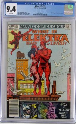 What If #35 (1982) "Elektra had Lived?" Bronze Age Newsstand Marvel CGC 9.4