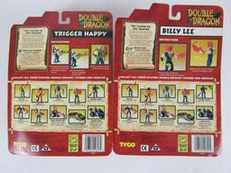 (2) Vintage 1993 Tyco Double Dragon Action Figures- Billy Lee & Trigger Happy