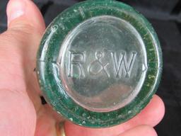 Rare Antique Rouse & Winans (Benton Harbor, Mich) Embossed Blob Top Bottle