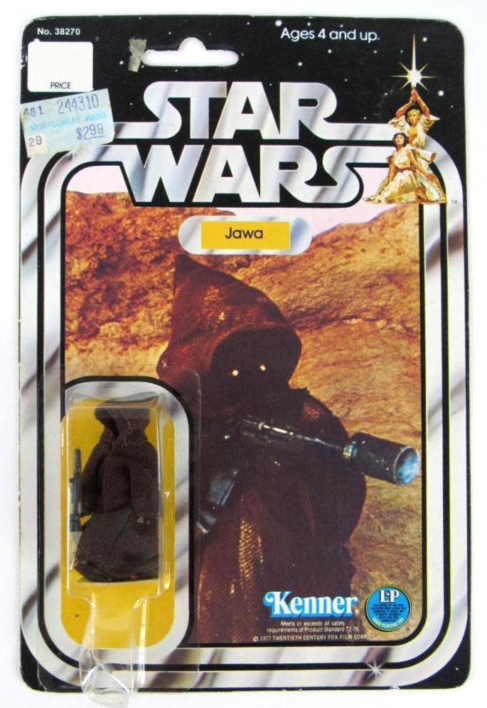 Vintage 1977 Star Wars JAWA Sealed MOC - Original 12 Back Beauty!