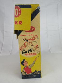 Excellent Antique Testors Go-Hi Glider Full Display Box! (24)