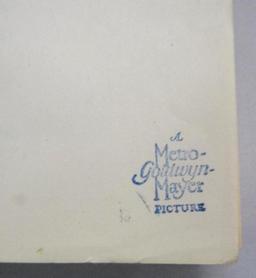 Forbidden Planet (1972) MGM Script w/MGM Stamp