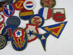 WWII Group of U.S. Military Uniform Patches