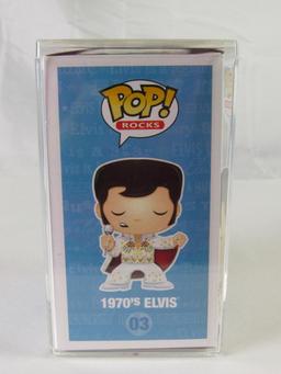 Rare Funko Pop Rock #03 1970's Elvis Presley Glow in the Dark Chase Piece MIB