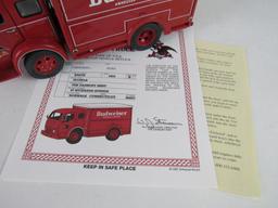 Danbury Mint 1:24 Diecast 1955 Budwesier Beer Delivery Truck MIB