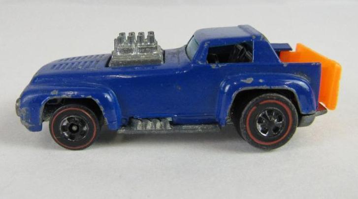 Vintage 1970 Hot Wheels Redline Enamel Short Order- Blue/ Hong Kong