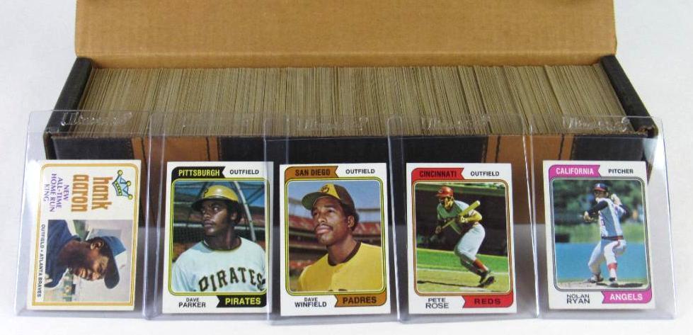 1974 Topps Baseball Complete Set with Traded- Nice!