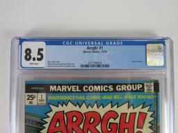 Arrgh! #1 (1974) Marvel Bronze Age Spoof Comic/ Key 1st Issue CGC 8.5