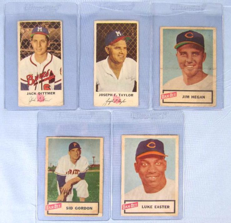 1954 Johnston Cookies & 1954 Dan-Dee Potato Chips Baseball Lot