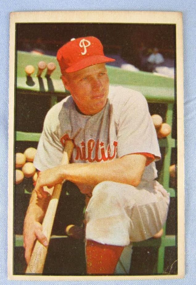 1953 Bowman Color #10 Richie Ashburn HOF