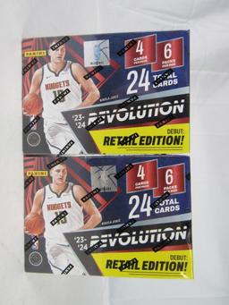 Lot (2) 2023-2024 Panini Revolution Basketball Sealed Blaster Boxes- Victor Wembanyama RC Year!