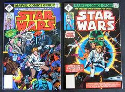 Star Wars #1 & 2 (1977) Marvel Whitman Blank UPC Variants