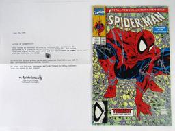 Spider-Man #1 (1990) Signed by Todd McFarlane w/ COA 1st Print Beauty