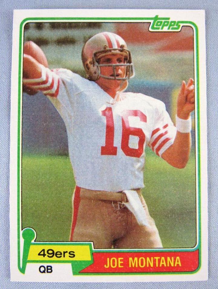 1981 Topps #216 Joe Montana RC Rookie Card