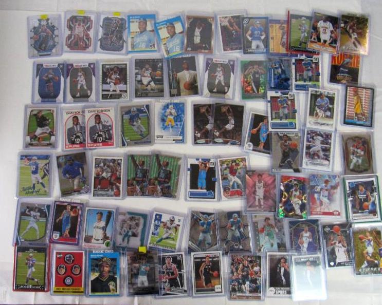 Lot (65) Asst. Star Rookie Cards- Wembanyama, Barry Bonds, Zion, Garnett, Ohtani , Edwards, Luka+++