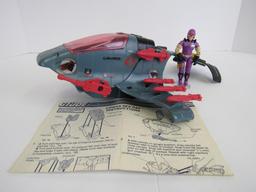 Vintage 1987 GI Joe Cobra Sea Ray Complete w/Sea Slug & Blueprints