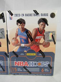 Lot (2) 2023-2024 Panini NBA Hoops Basketball Sealed Blaster Boxes- Victor Wembanyama RC Year!