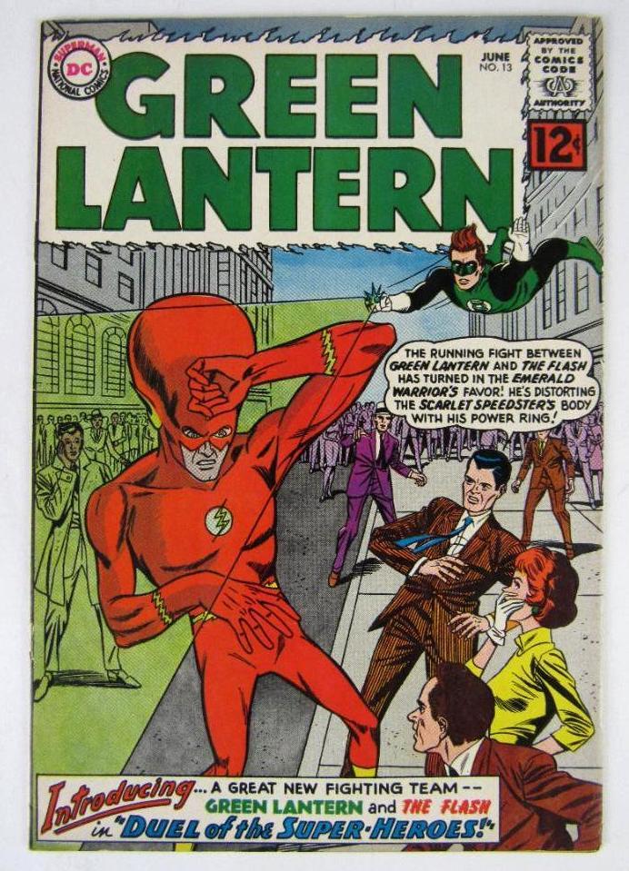 Green Lantern #13 (1962) KEY 1st Meeting Flash/Green Lantern BEAUTY!