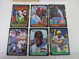 Lot (2) 1987 Donruss Baseball Factory Sealed Sets- Maddux, Bonds, Bo Jackson RC!