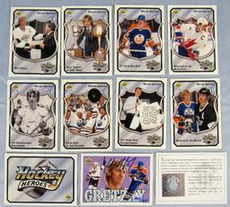Rare 1992-93 Upper Deck Wayne Gretzky Heroes Set w/ UDA On Card Auto
