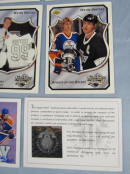 Rare 1992-93 Upper Deck Wayne Gretzky Heroes Set w/ UDA On Card Auto