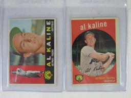 Al Kaline Lot-1959, 1960, 1961, 1969, 1971, 1973 Topps