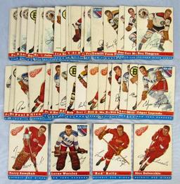 1954-55 Topps Hockey Partial Set (47/60) Sawchuk, Worsley ++