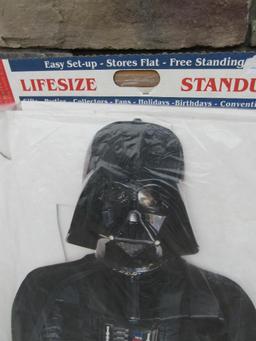 NOS Vintage Star Wars Darth Vader Lifesize Standee Sealed in Original Package