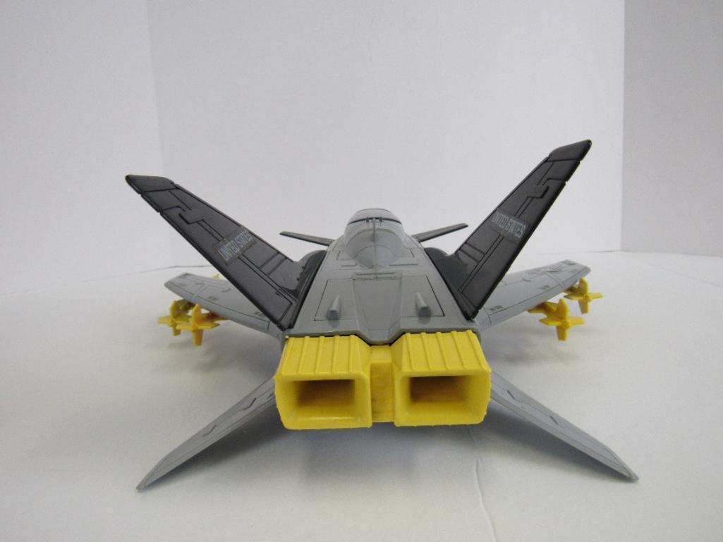 Vintage 1986 GI Joe Cobra Conquest X-30 Jet Fighter Plane w/Slipstream Complete