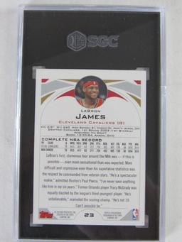 2004-05 Topps #23 LeBron James (2nd Yr. Card) SGC 9 Mint